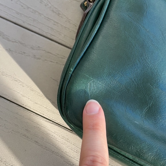 SOLD ON VINTED | Vintage Liz Claiborne Forest Green Shoulder Bag - Picture 8 of 15